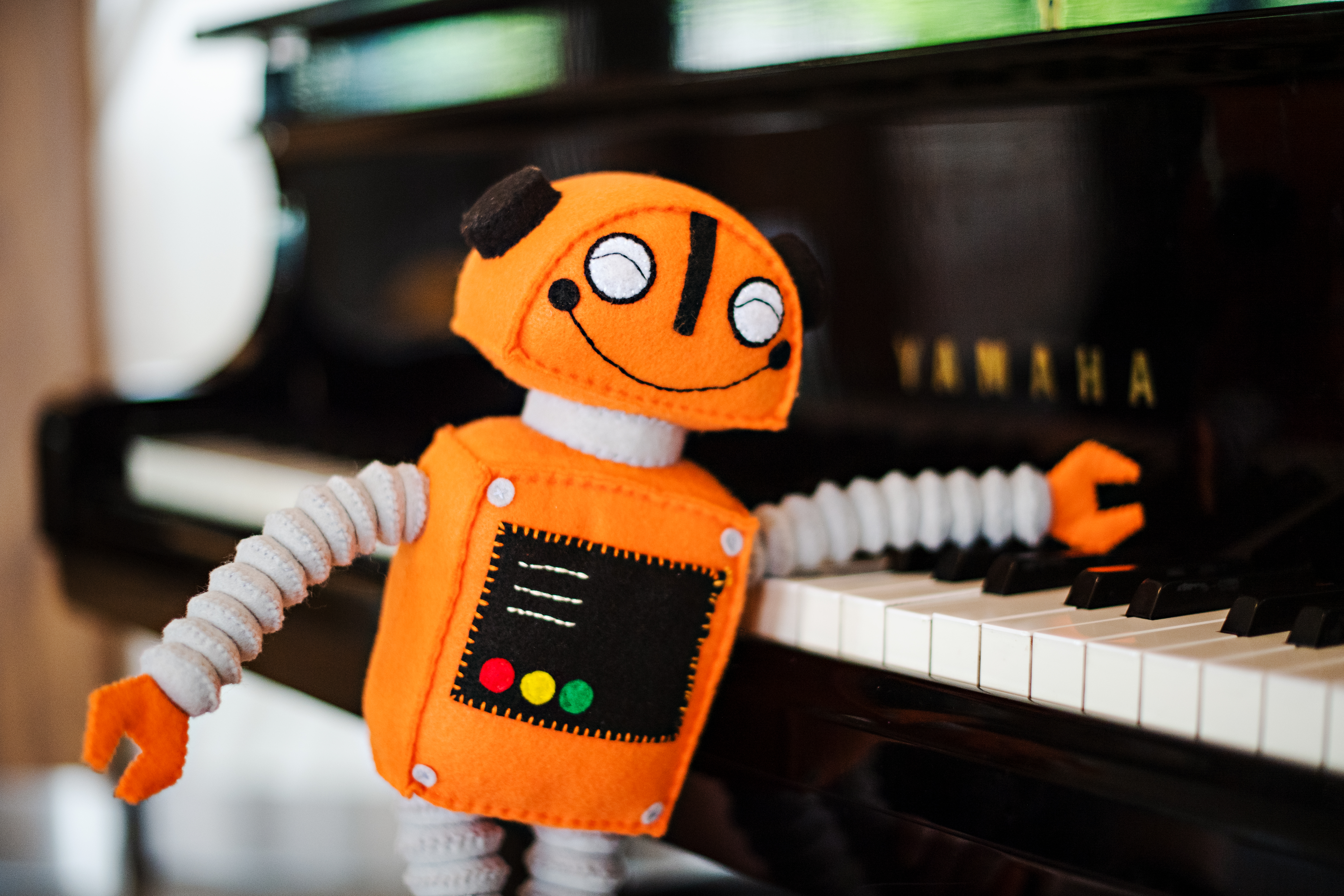 Shad bot playing the piano