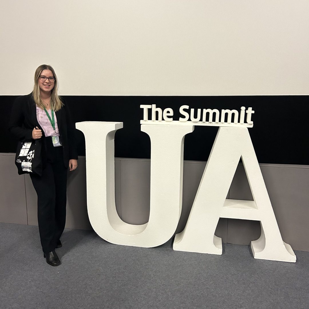 Kayla at the 2023 UA Summit in Dublin, Ireland