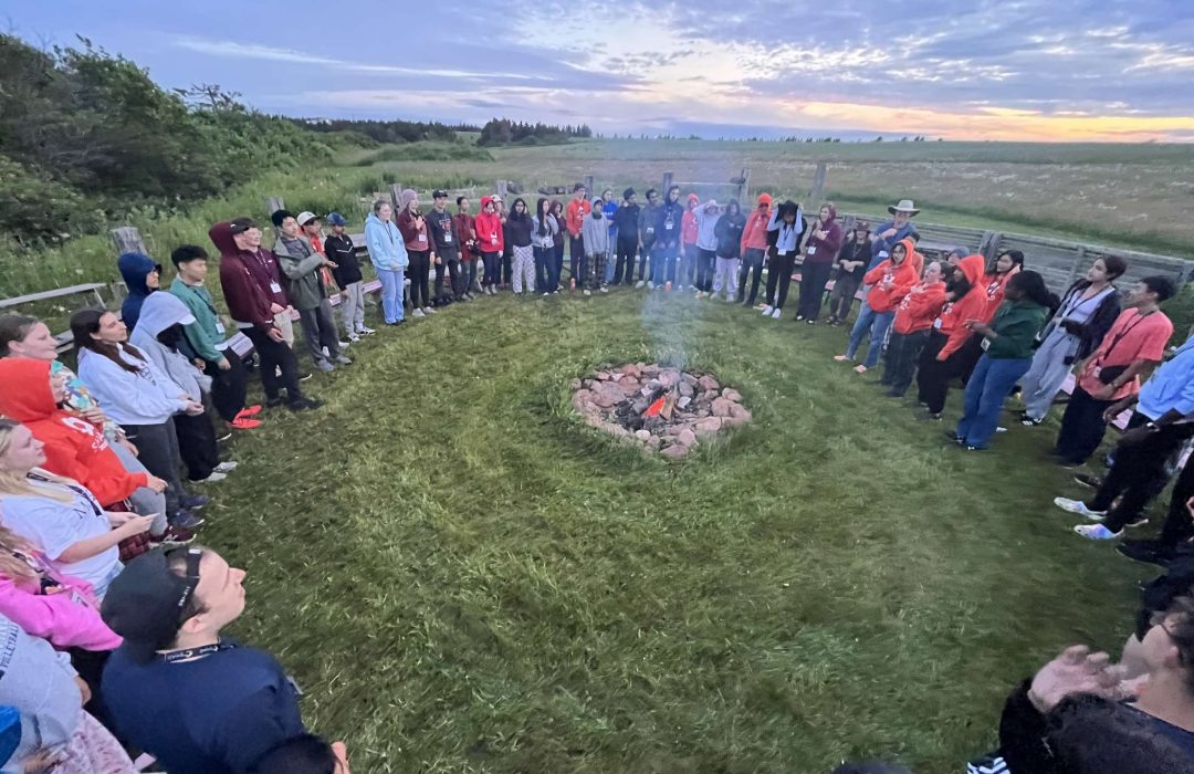 An Indigenous learning workshop at the Shad campus at Mount Allison University